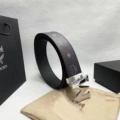 Black silver buckle