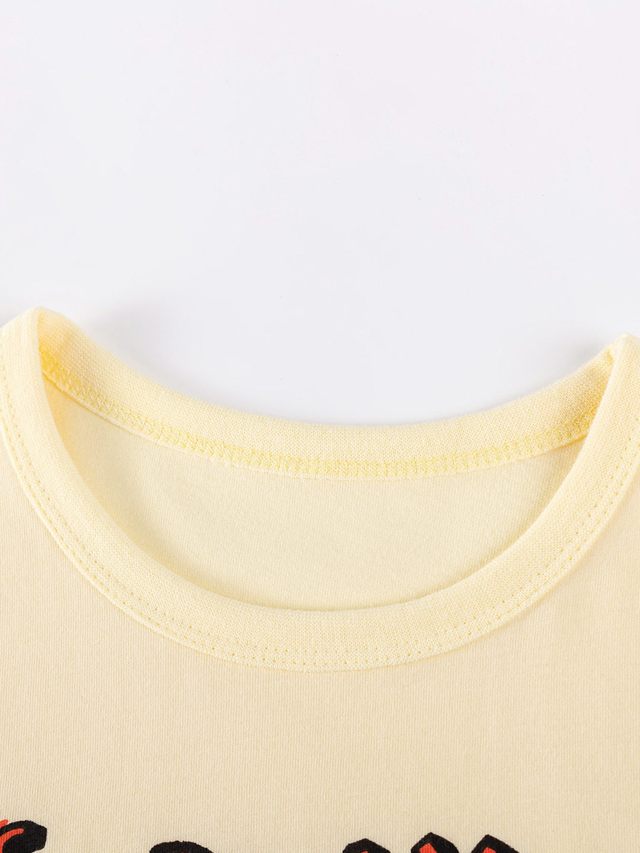 Girls' Cartoon Set, Summer Short-Sleeve Cute Kids' Outfit Wholesale