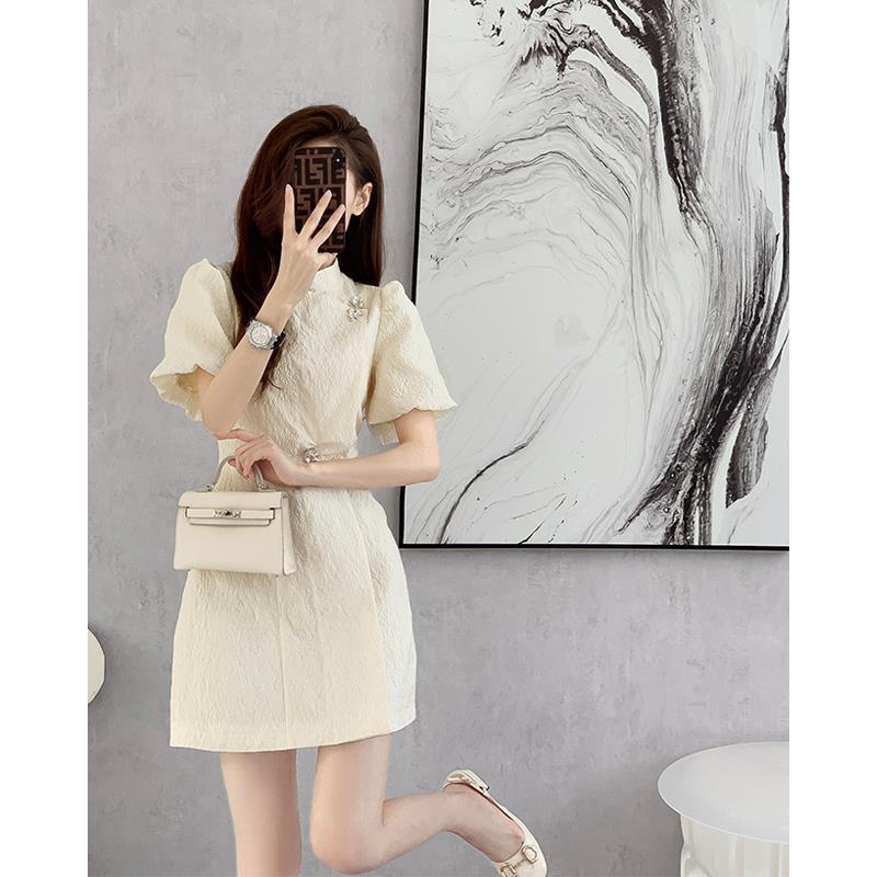 French Chic Elegant Dress High Quality Fabric Unique Design Professional Style Spring Summer Collection Wholesale