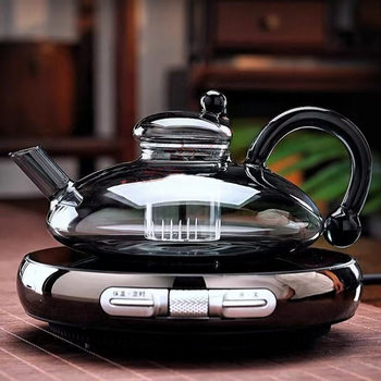 Stove for Boiling Tea and Water, High Temperature Resistant Electric Ceramic Stove for Boiling Tea, Teapot, Household Electric Stove, Glass Tea Set