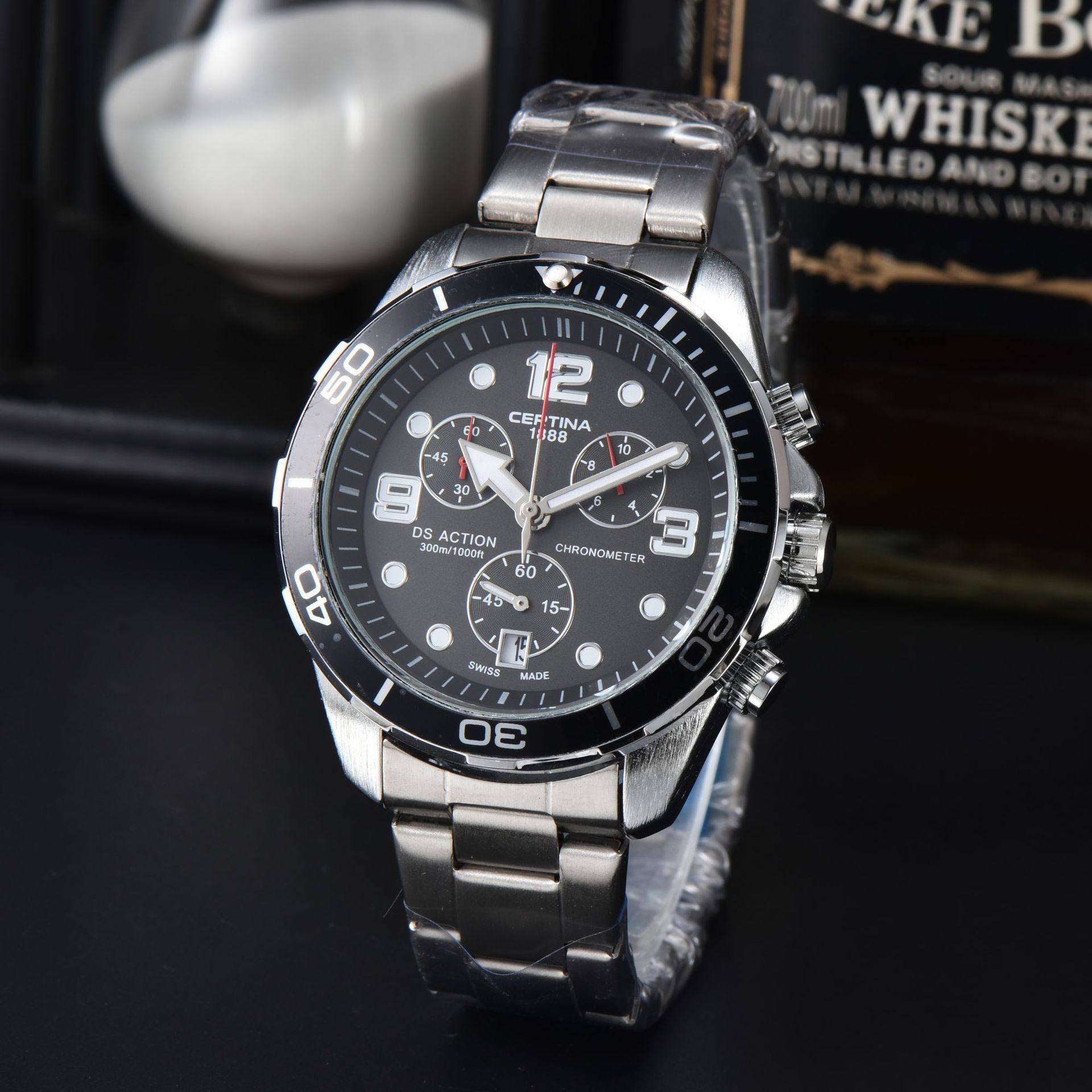 Foreign Trade Goods Business Men's Citina Watch 6-pin Quartz Watch Multifunctional DS Dial Watch Cross-border Men
