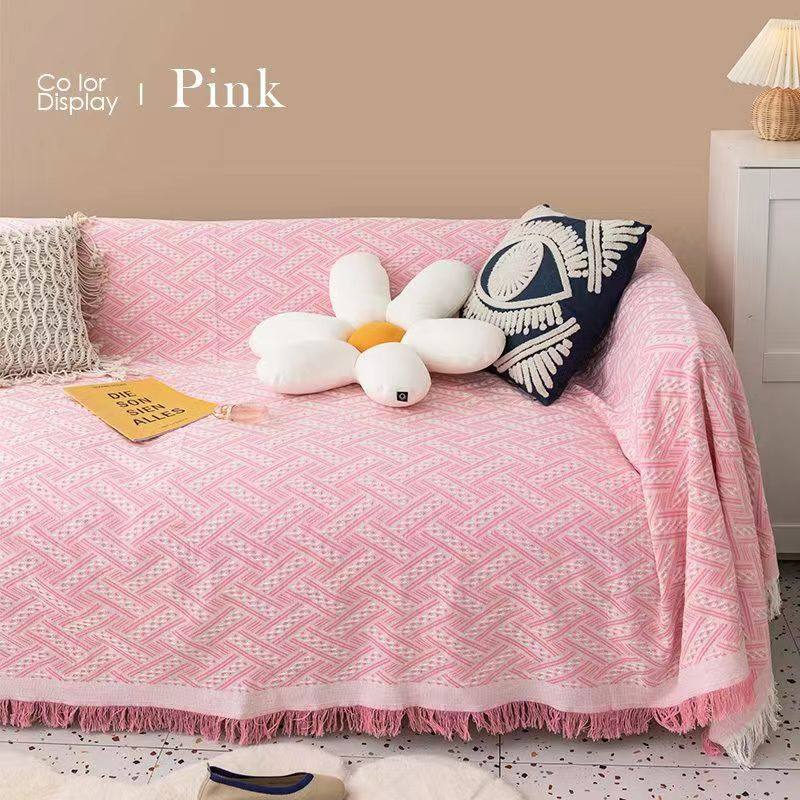 Cross-Border Sofa Towel Full Cover Fabric Sofa Cushion Cover Nordic Sofa Blanket Thread Blanket Universal for All Seasons Manufacturer Delivery
