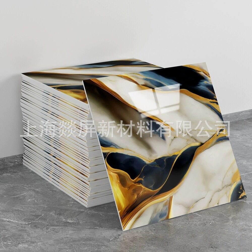 自粘防水仿瓷砖墙贴铝塑板翻新装饰遮丑大理石厨房墙面贴纸卫生间