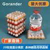 Plastic Egg Tray for 20 Eggs, Separated Type, Medium Size, Black Base, Transparent Lid, Thickened, Colorful Egg Packaging Box, Wholesale Price