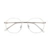 Myopia Glasses for Men and Women Ultra Light Cyber Celebrity Round Face Polygon Glasses Frame Big Face Finished Anti-Blue Light Radiation Glasses