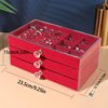 Multi-layer Jewelry Storage Box Drawer-type Large Capacity Anti-oxidation Earrings Ring Necklace Bracelet Jewelry Box