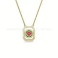 Square mahjong necklace