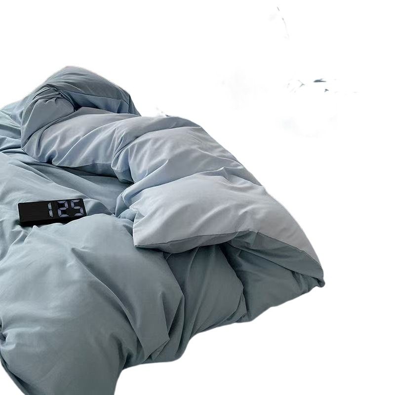 Feng Shui Washed Cotton Skin-Friendly Washed Bed Sheetss Four-Piece Bedding Set Quilt Cover Student Dormitory Three-Piece Fitted Bed Sheets Manufacturer