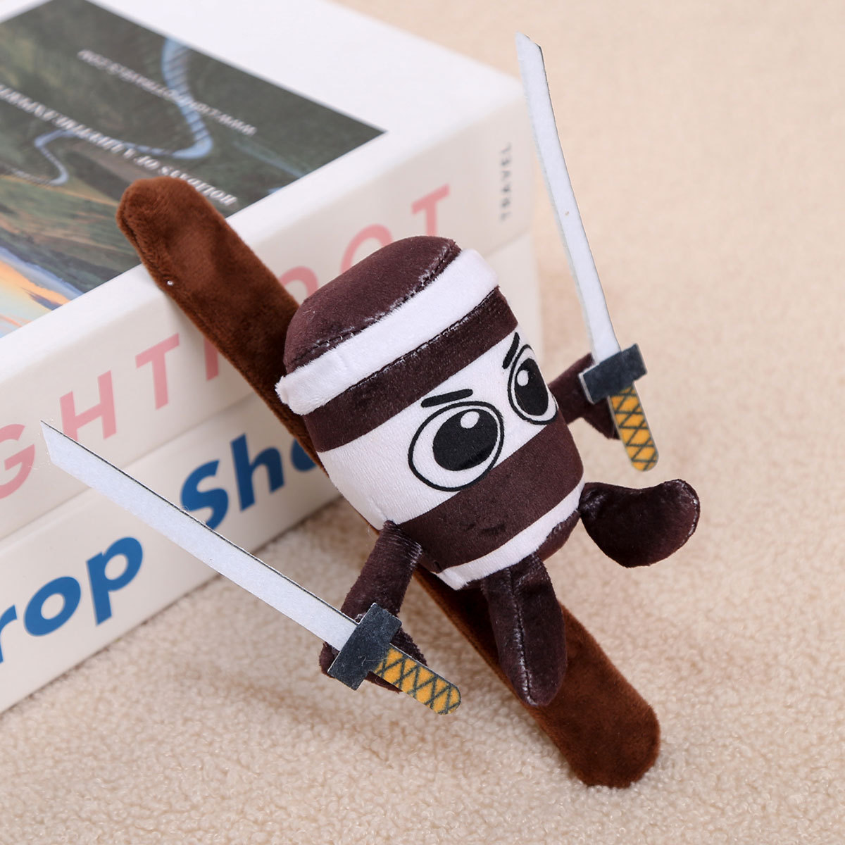 融合山海经啪啪圈手环毛绒玩具跨境木棍人玩偶公仔批发国外布娃娃