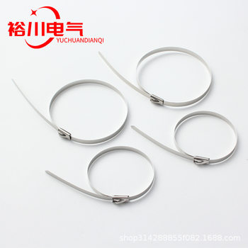 304 Stainless Steel Tie Ball Self-locking Marine Metal Strap Spray Plastic-coated 4.6mm 7.9mm