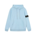 03 light blue hooded terry