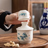 Portable Chinese-Style Yellow Wine Warmer Ceramic Wine Set Wine Divider Hot Wine Pot White Wine Cup Household Wine Cup
