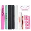 Nail tools nail rub polishing strip double-sided sanding strip sponge file nail rub repair hand 10 pieces suit