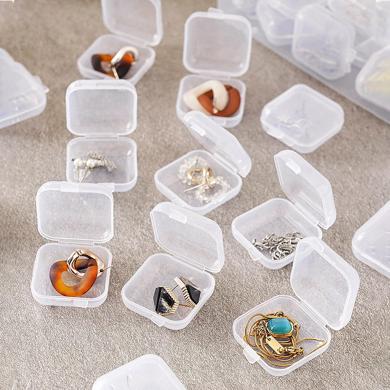 Anti-Oxidation Transparent Plastic Storage Box, Portable Large-Capacity Dust-Proof Jewelry Box, Necklace and Earrings Box, Organizing Jewelry Box