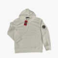 White with black label