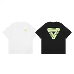 Fashionable Brand Palace Co-Branded Fw24 Iconic Inverted Logo Logo Printed Loose Summer Short-Sleeved T-Shirt