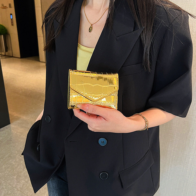 New Style Card Bag Women's Mini Korean-style Stone Pattern Multifunctional Anti-degaussing Multi-card Bright Cross-border Retro Card Bag