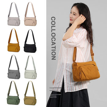 French-Style Solid Color Single Shoulder Bag, Fashionable Versatile Crossbody Bag, Textured Student Backpack, Large Capacity Lightweight Dumpling Bag for Women