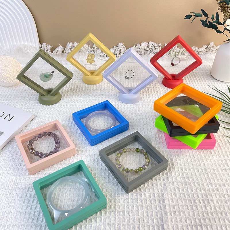 Pe Film Box Jewelry Storage Box Floating Box Jewelry Box Jewelry Display Stand Earrings Bracelet Necklace Packaging Box