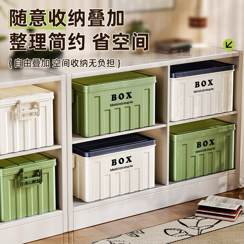 Younai Storage Box Household Plastic Large-Capacity Clothing Storage Box Living Room Snacks Toys Sundry Storage and Organization