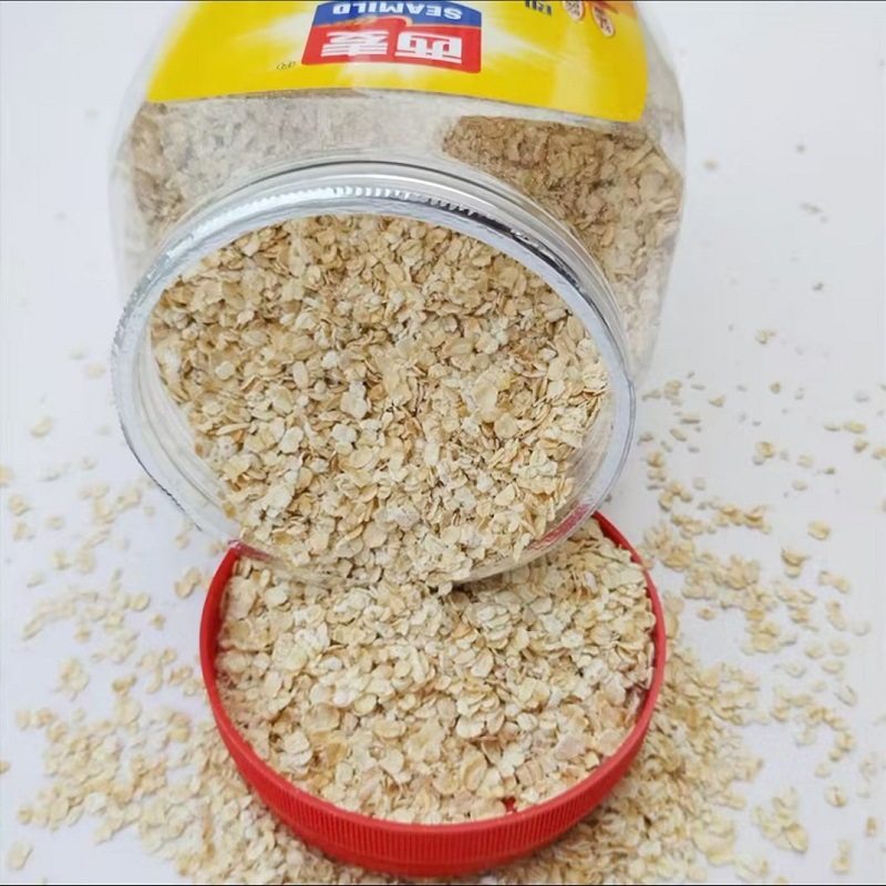 Seamild Pure Oatmeal 1000g Bucket Breakfast Meal Replacement Instant Cereal Ready-To-Eat Original Flavor Instant