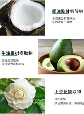 崇姿山茶花氨基酸清肌洁面乳美白祛斑控油痘痘肌洗面奶控油去黑头