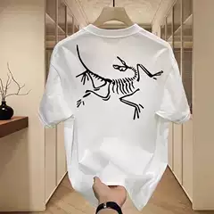 [Ole] Bird Home High Quality 300g Heavy Double Yarn Combed Short Sleeve T-shirt Men's Summer Joker Tide