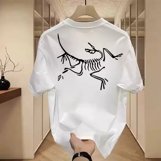 [Ole] Bird Home High Quality 300g Heavy Double Yarn Combed Short Sleeve T-shirt Men's Summer Joker Tide