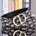 Black cloth bright gold buckle cd