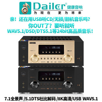 7.1 Home Panoramic Sound Amplifier 8K Hd Decoding Home Theater 110V220V Home Dts Dolby Amplifier