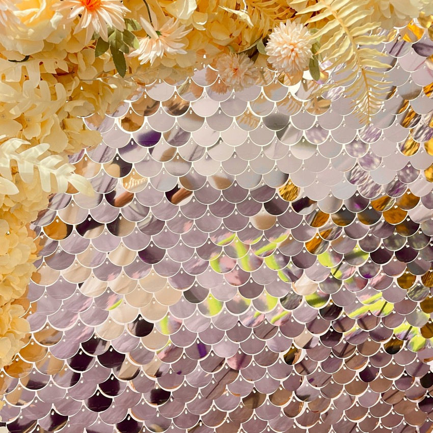 跨境炫彩风动板亮片生日派对年终活动户外婚庆舞台装饰布置背景