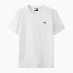 Men's Tommy Short Sleeve T-Shirt - Summer Casual, Pure Cotton, Round Neck, Loose Fit, Undershirt