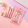 Fruit Series Stationery Set Primary School Student Reward Back-To-School Gift Creative Stationery Gel Pen Eraser 7-Piece Set