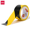 Deli 33770 warning tape PVC yellow black zebra crossing safety warning ground label workshop ground black yellow label