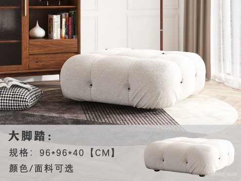 小红书同款网红沙发布艺经典模块沙发客厅自由组合方块羊羔绒沙发