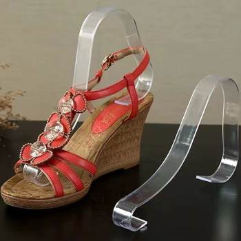 S Widened and Thickeneded High-Heeled Shoes Support Acrylic Summer Sandals Inner Support Elastic Shoe Rack Women's Shoe Store Display Transparent