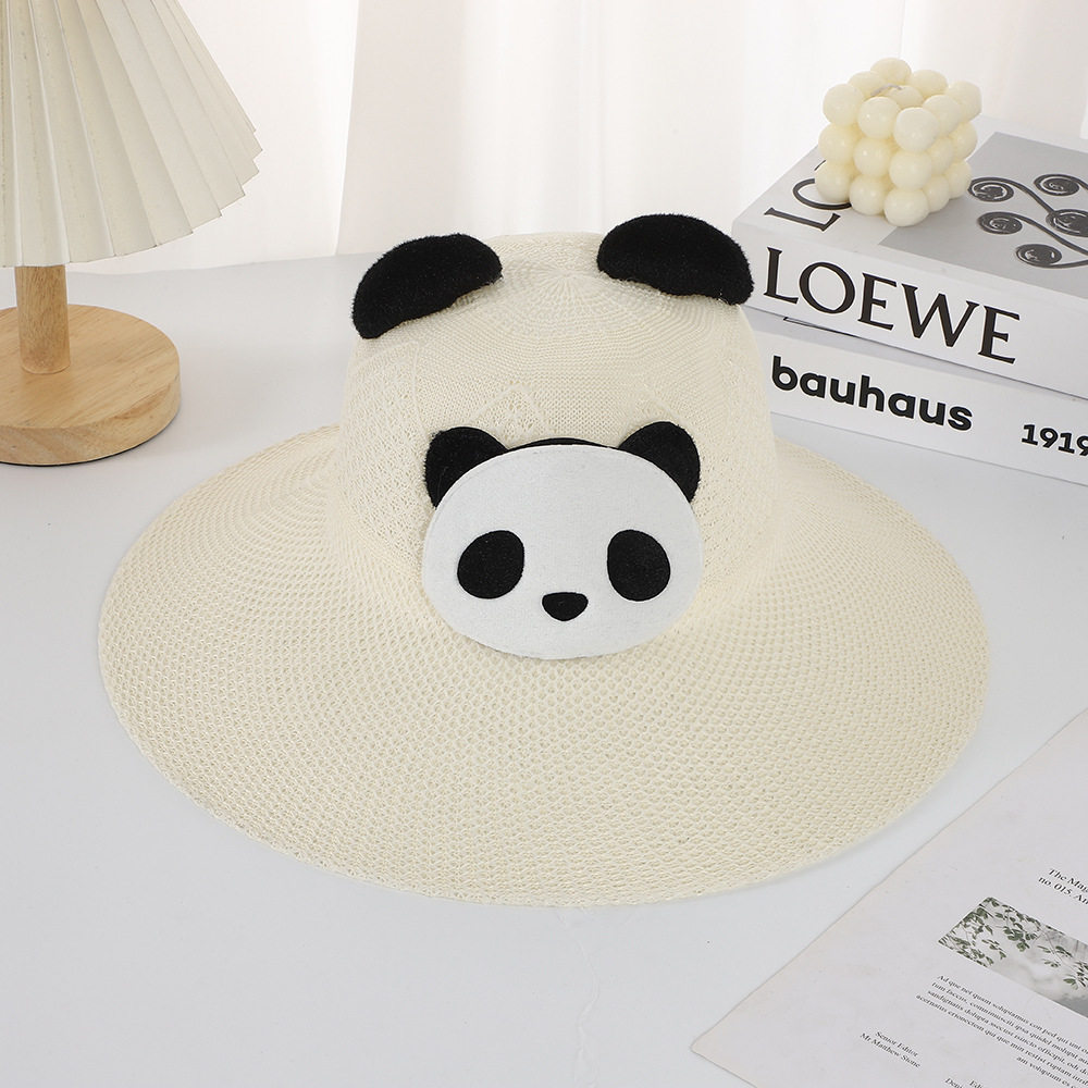 パンダベージュ-大人用帽子