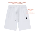 Shorts white black label