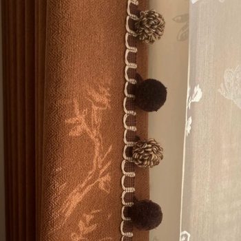 New Curtain Fur Ball Lace Accessories Decoration French Embellishment Curtain Yarn Ball Pine Nose Internet Red Fur Ball Accessories