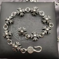 Large cross flower bracelet