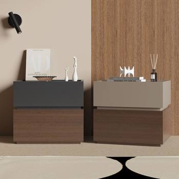 Bedside Table, Simple Modern Bedroom Small Storage Cabinet, Household Building Blocks, Light Luxury Storage Bedside Cabinet