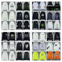 Long-Term Availability of 25Ss Authentic Chrome Hearts Cross Hooded Sweatshirts, Versatile and Trendy