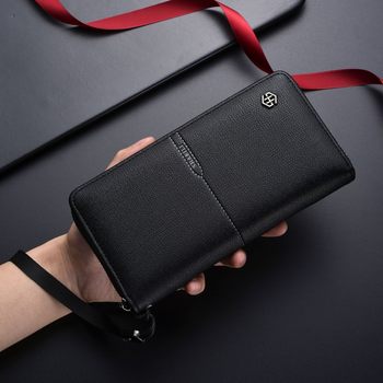 Men's Long Wallet Cross-Border Hot-Selling New Zipper Large-Capacity Mobile Phone Bag Clutch Bag Koшелек