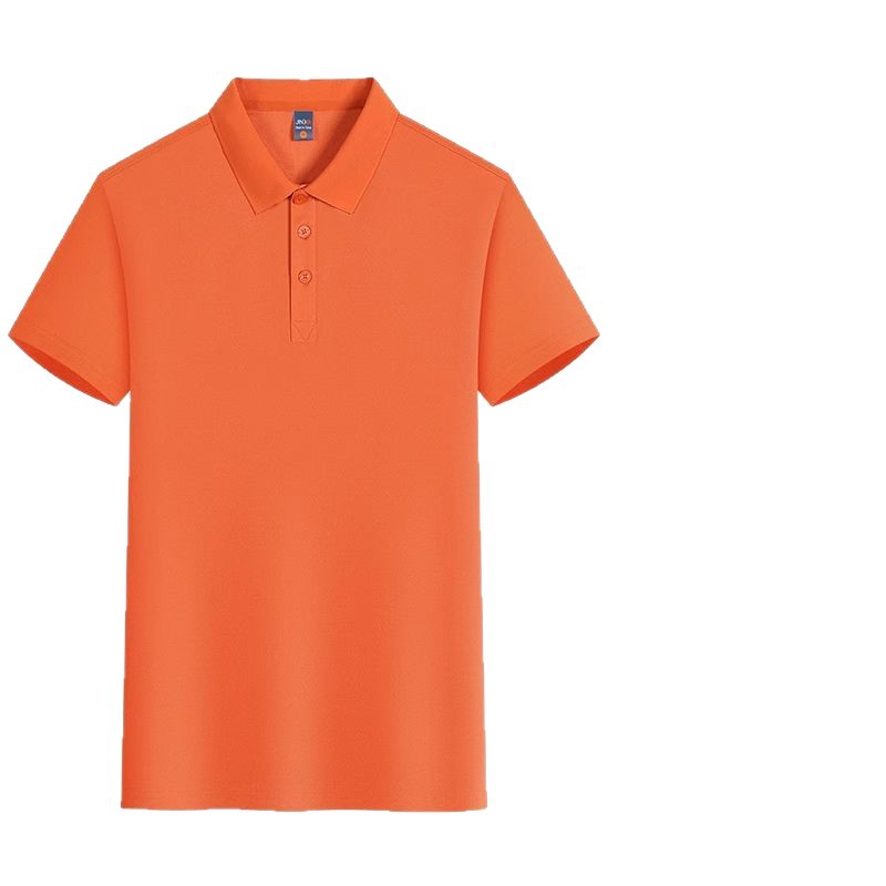 Mens and Womens Short Sleeve Polo Shirts Quick Dry Ice Silk Fabric Custom Print Summer Workwear Uniforms