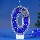 Оптовая продажа нового продукта цифровая свеча dream blue style birthday cake party Aliexpress Amazon handmade luminous mini 9
