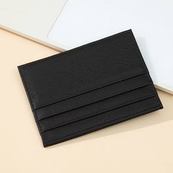 Cross-border first layer genuine leather compact ultra-thin card bag for men and women bank card certificate mini wallet mini card holder