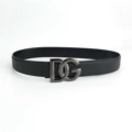 Black plain belt + gun black buckle
