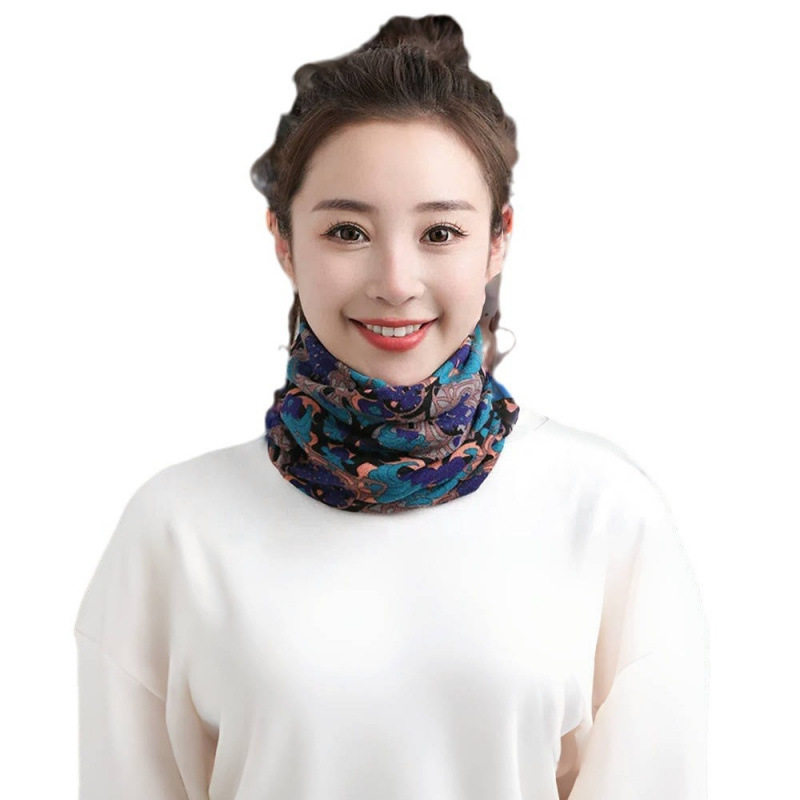 Upgraded Oversized Autumn and Winter Twist Hat Scarf for Women, Pullover Neck Warmer, Dual-Use Silk Scarf, Korean Style Neck Protector Collar Scarf
