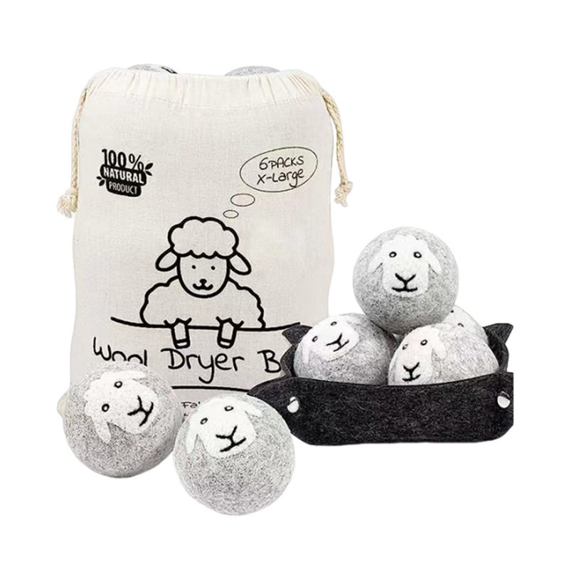 ✅ Felt Ball Anti-Static Washing Machine Anti-Tangle Laundry Ball Wool Ball Gray Wool Drying Ball Lint Remover