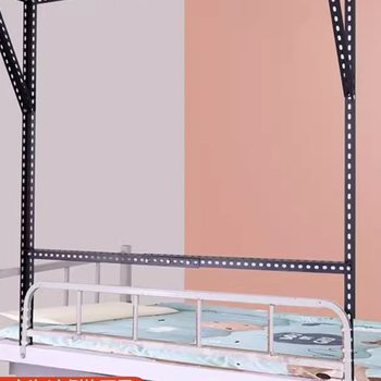 Durable Little Red Book Style Internet-Famous Dormitory Bed Rack Clothes Hanger Adjustable Bedside Storage Clothes Rack